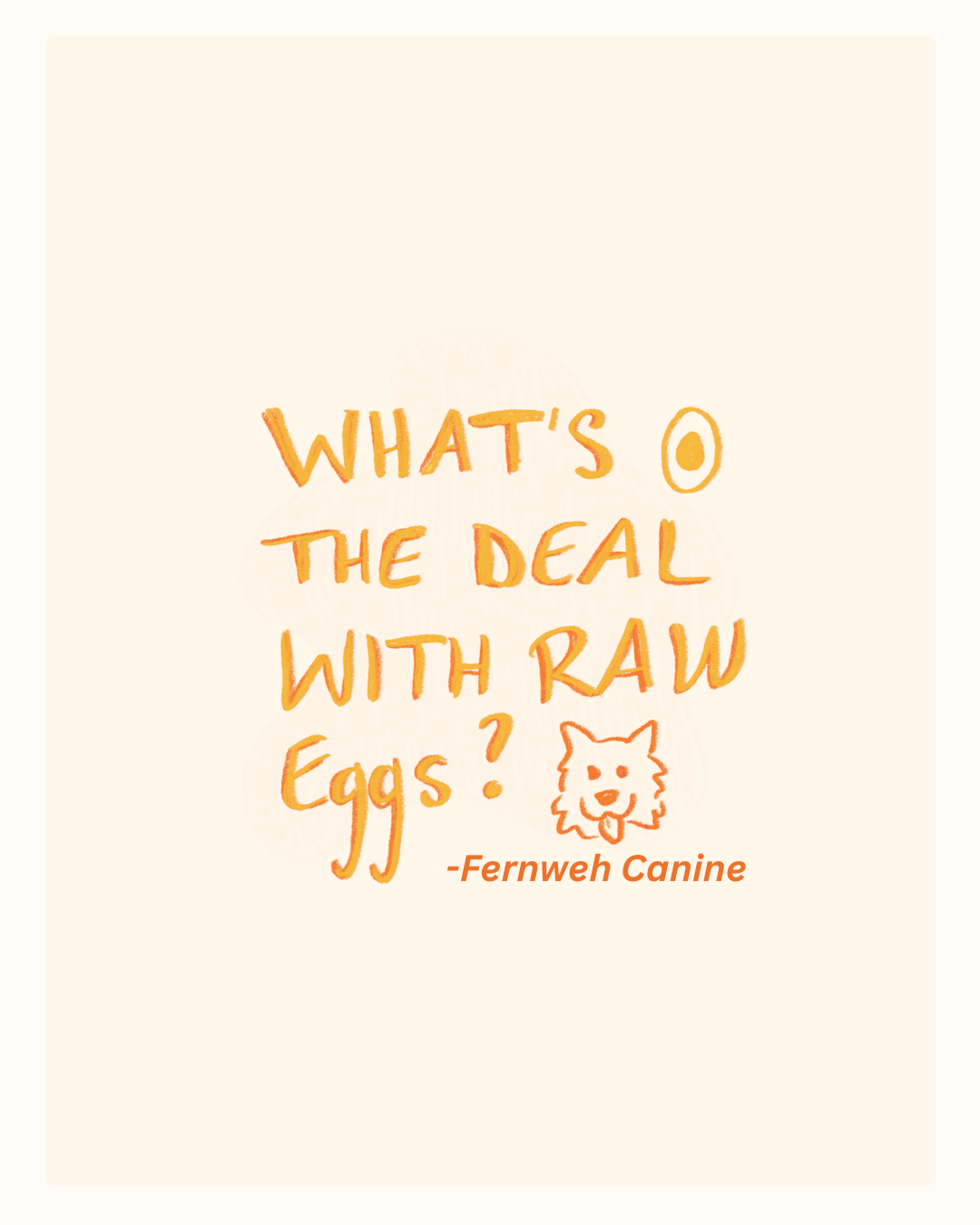 What’s the deal with raw eggs?